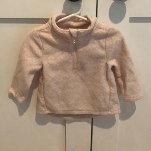 Toddler girls quarter zip fleece